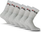 Fila Crew Sportsocken – Größe 35 38 – 6er-Pack – Grau