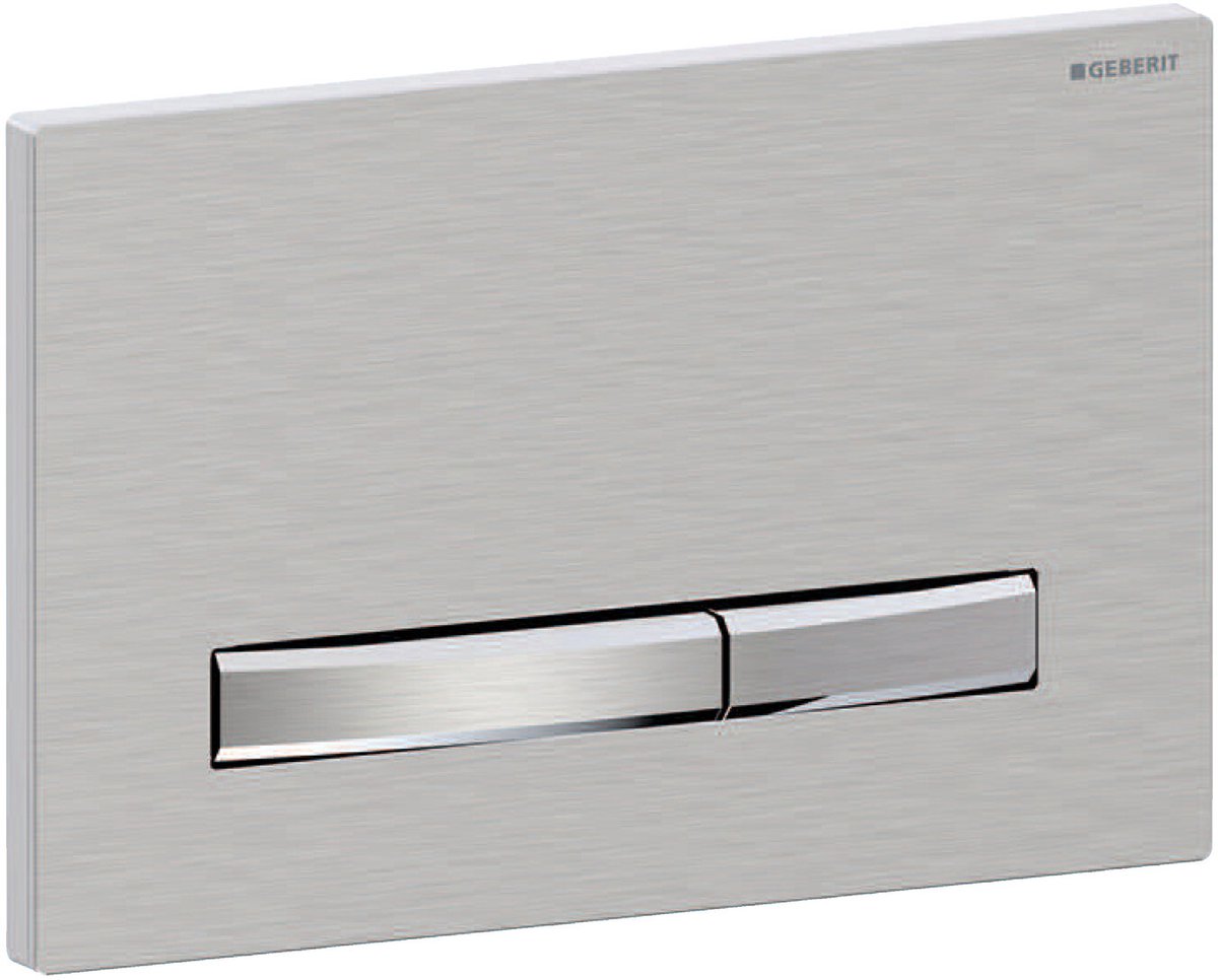 Geberit Sigma50 Bedienplatte - 2-Tasten-Unterputz - quadratisch - chrom geb.