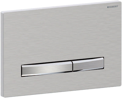 Geberit Sigma50 Bedienplatte - 2-Tasten-Unterputz - quadratisch - chrom geb.