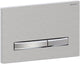Geberit Sigma50 Bedienplatte - 2-Tasten-Unterputz - quadratisch - chrom geb.