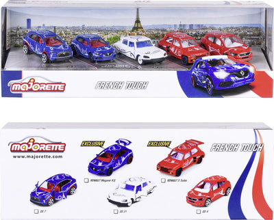 Majorette - French Touch - 5 Stück - Geschenkpackung - Französische Autos - ab 3 Jahren