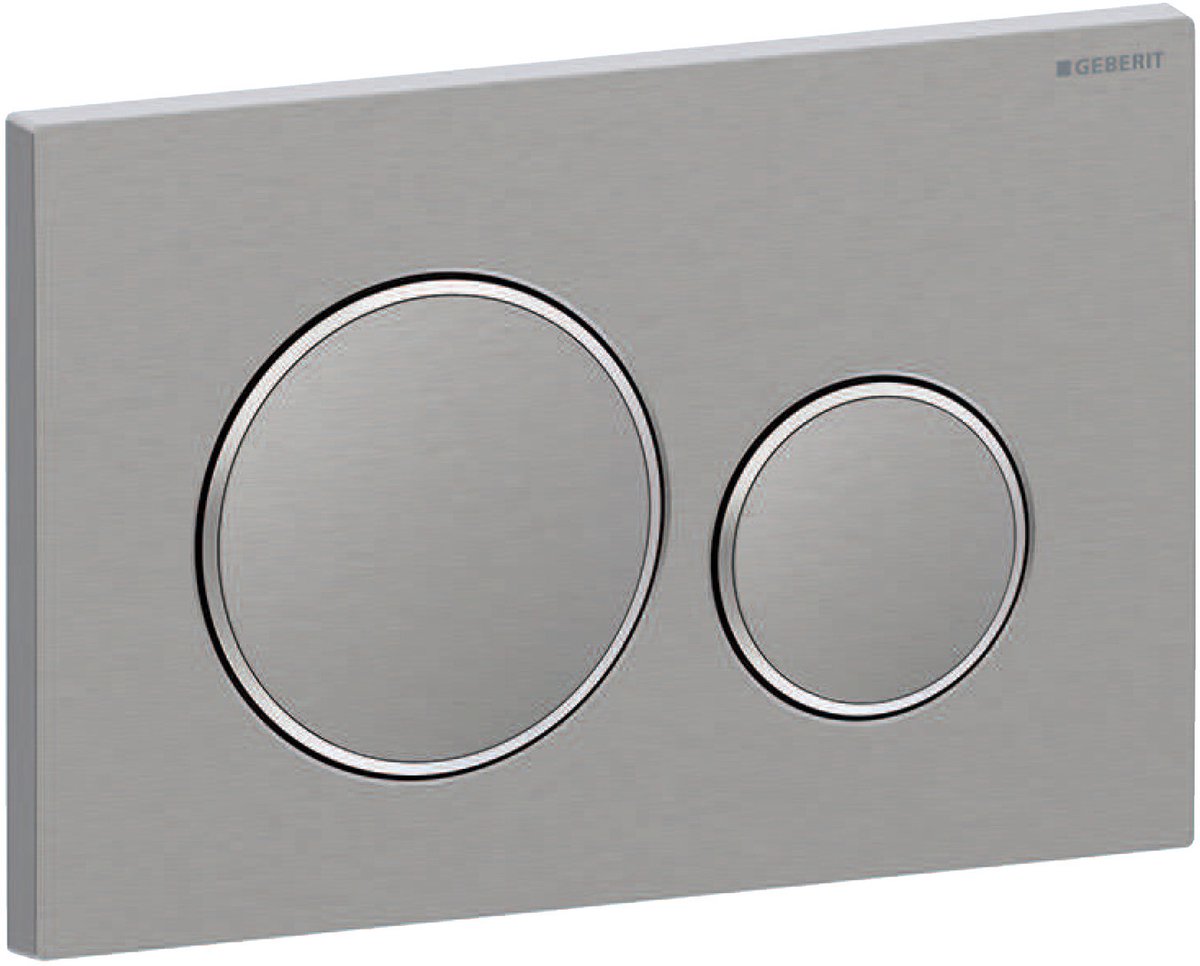 Geberit Sigma 20 Bedienfeld – Edelstahl gebürstet