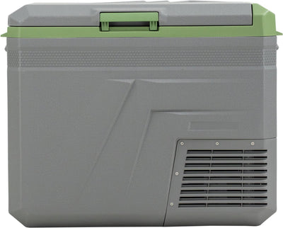 Steamy -e Einzonen-Kühlbox mit elektrischem Kompressor – Einzelzone – 46 Liter – 12 V und 230 V – für Auto und Camping – Grau