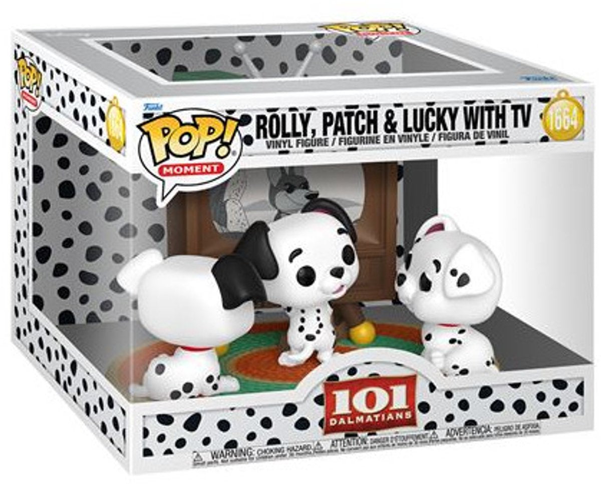 101 Dalmatiner Rolly, Patch Lucky mit TV (Pop! Moment) Vinylfiguren 1664 Unisex Funko Pop! - neutral - Standard