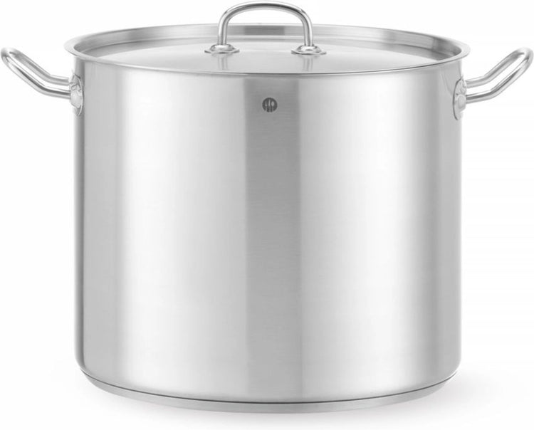 Hendi hoher Kochtopf mit Deckel – 21 l – induktionsgeeignet – Kalthaltegriffe – ø320 x 270 mm