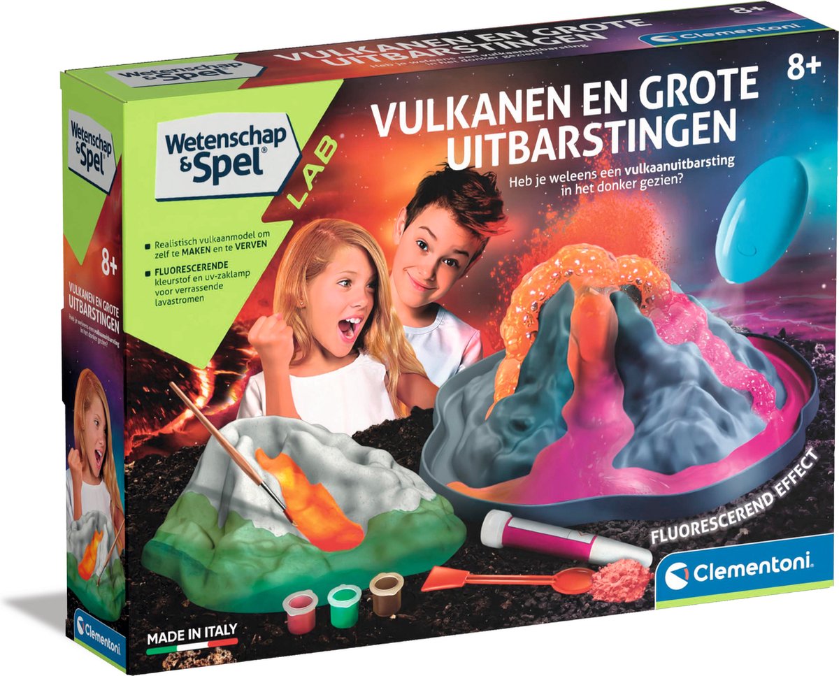 Clementoni Science Game leuchtet im dunklen Vulkan
