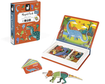 Janod - Magnetibook - Dinosaurier - Magnetbuch-Spielset