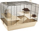 Flamingo-Hamsterkäfig Milo – Beige – 58 x 38 x 42,5 cm