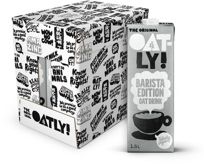 Hafer! oatly oats Barista Edition – 6 Stück – (9l) – langlebige Pflanzenmilch – Barista 1,5l – Vorteilspack