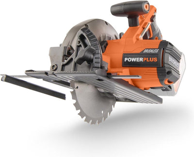 Powerplus Dual Power Akku-Kreissäge powdp25200 – 20-V-Werkzeug, ø165 mm – ohne Akku und Ladegerät – mit 1 Akku.