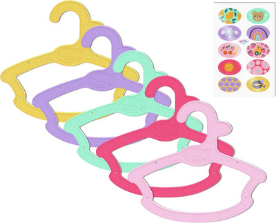 Baby born - Kleiderbügel - 5er Pack - verschiedene Farben - 43 cm