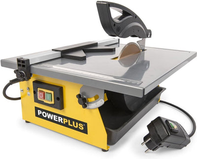 Powerplus Elektro-Fliesenschneider Powx2300 – 800 W Sägemaschine – 397 x 386 mm Tisch – ø180 mm Trennscheibe – mit 1 Zubehör.