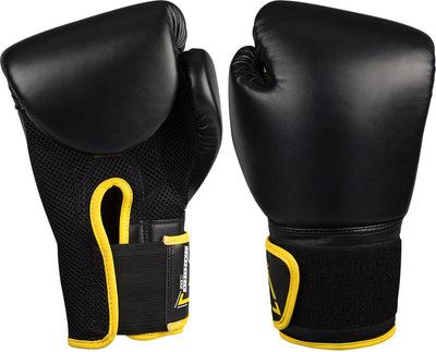 Avento Boxhandschuhe PU - 8 oz - Schwarz Gelb