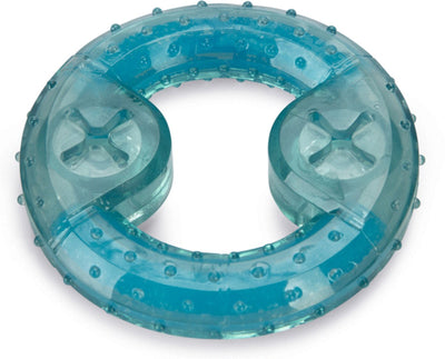 Beeztees Welpe Cooler Beißring Lou – Welpenspielzeug – Welpen-Kauspielzeug – Hundespielzeug – Blau – 10 x 10 x 2,3 cm