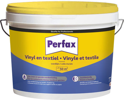 Perfax Vinyl- und Textilwandkleber 10 kg | gebrauchsfertiger hochwertiger Kleber | für verschiedene Materialien | zuverlässige und vielseitige Anwendung | Wandverkleidung | makelloses Finish