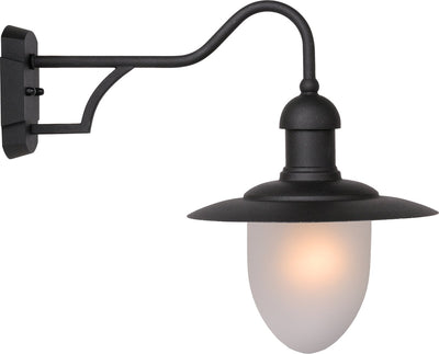 Lucide Aruba - Wandleuchte Innen-Außen - ø 25 cm - 1xE27 - IP44 - Schwarz