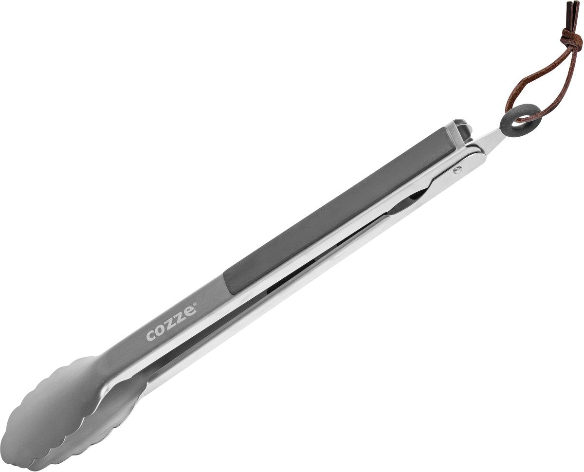 Cozze BBQ Tang 40 cm Silber Schwarz