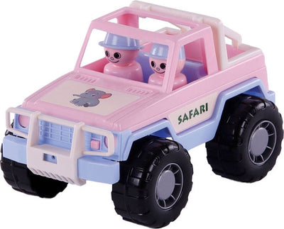 Cavallino Toys Cavallino Jeep Pink mit 2 Spielfiguren