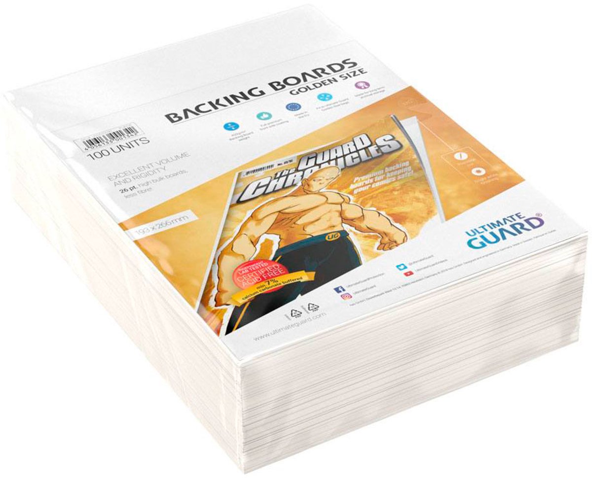 Ultimate Guard Comic-Trägerbretter (100) – goldene Größe
