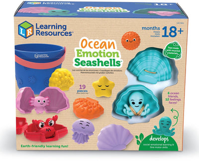 Lernressourcen, Lernspielzeug, Meeresemotion, Muscheln-Set. - 3+