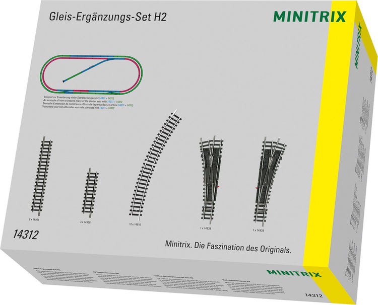 Minitrix-Schienenverlängerungsset h2