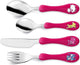 Amefa Kinderbesteckset Edelstahl - Fuchsia - 4-teilig
