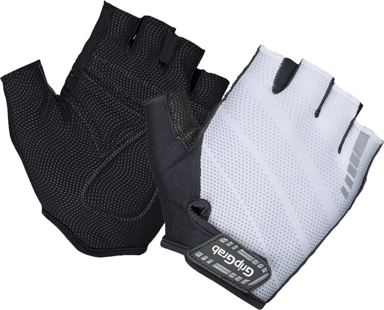 Gripgrab - Rouleur gepolsterte Kurzfinger-Sommer-Fahrradhandschuhe Fahrradhandschuhe mit Polsterung - Weiß - Unisex - Größe S