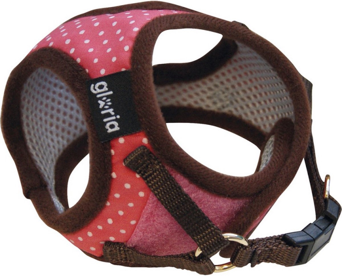 Gloria Hundegeschirr Punkte 17-22 cm rosa Größe XS
