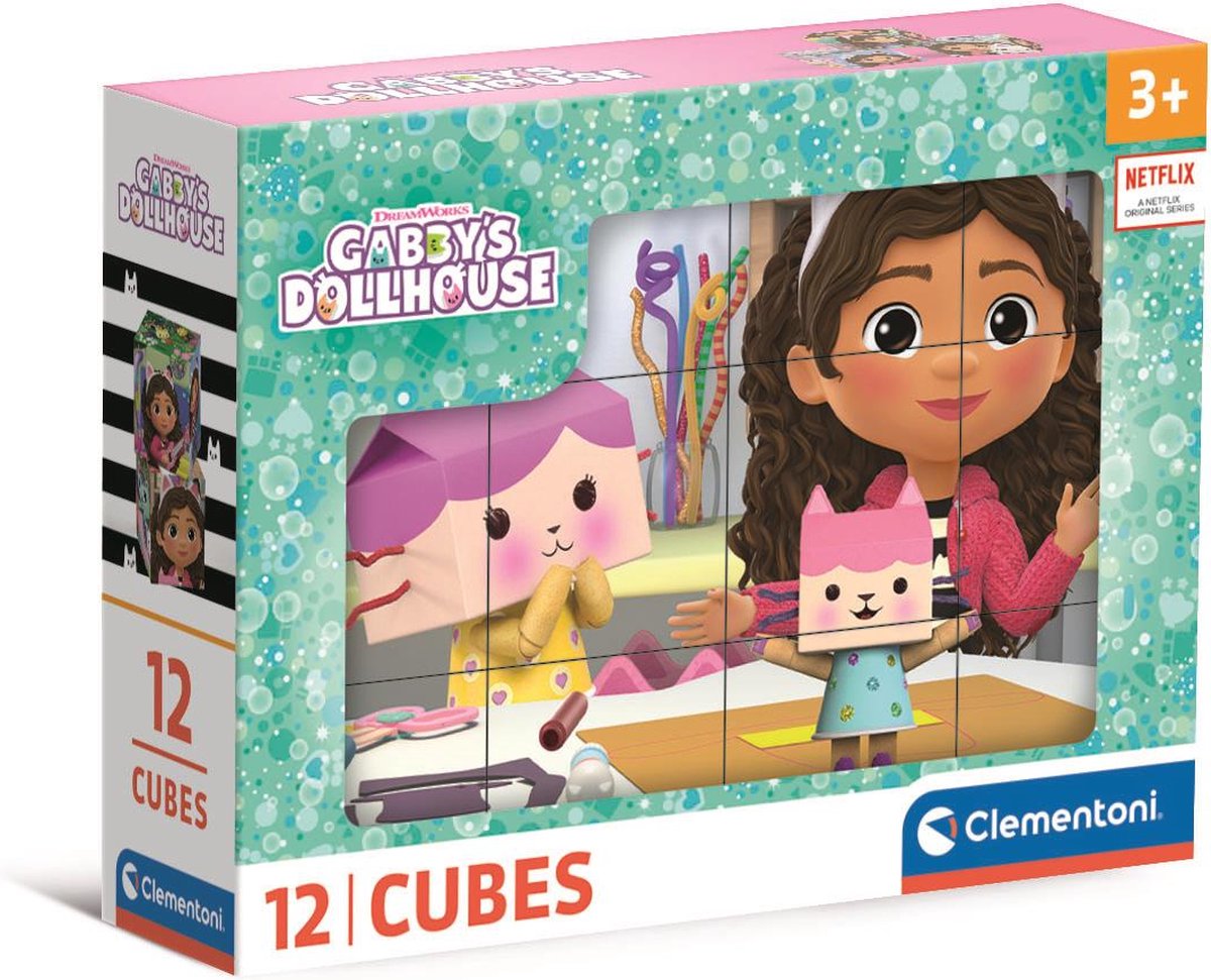 Clementoni Block -Puzzle Gabbys Puppenhaus, 12.