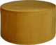 Woood Sara Pouf niedrig – Samt – Ocker – 36 x 60 x 60