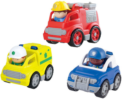 Spielen Sie Rettungsfahrzeuge mit Zahlenspiel -Set, 6DLG.