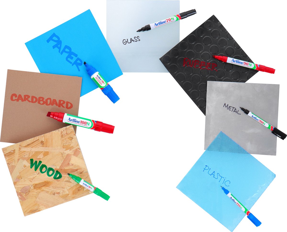Artline 100 ordentlich – Permanentmarker – 7,5–12 mm Strichstärke – Schwarz