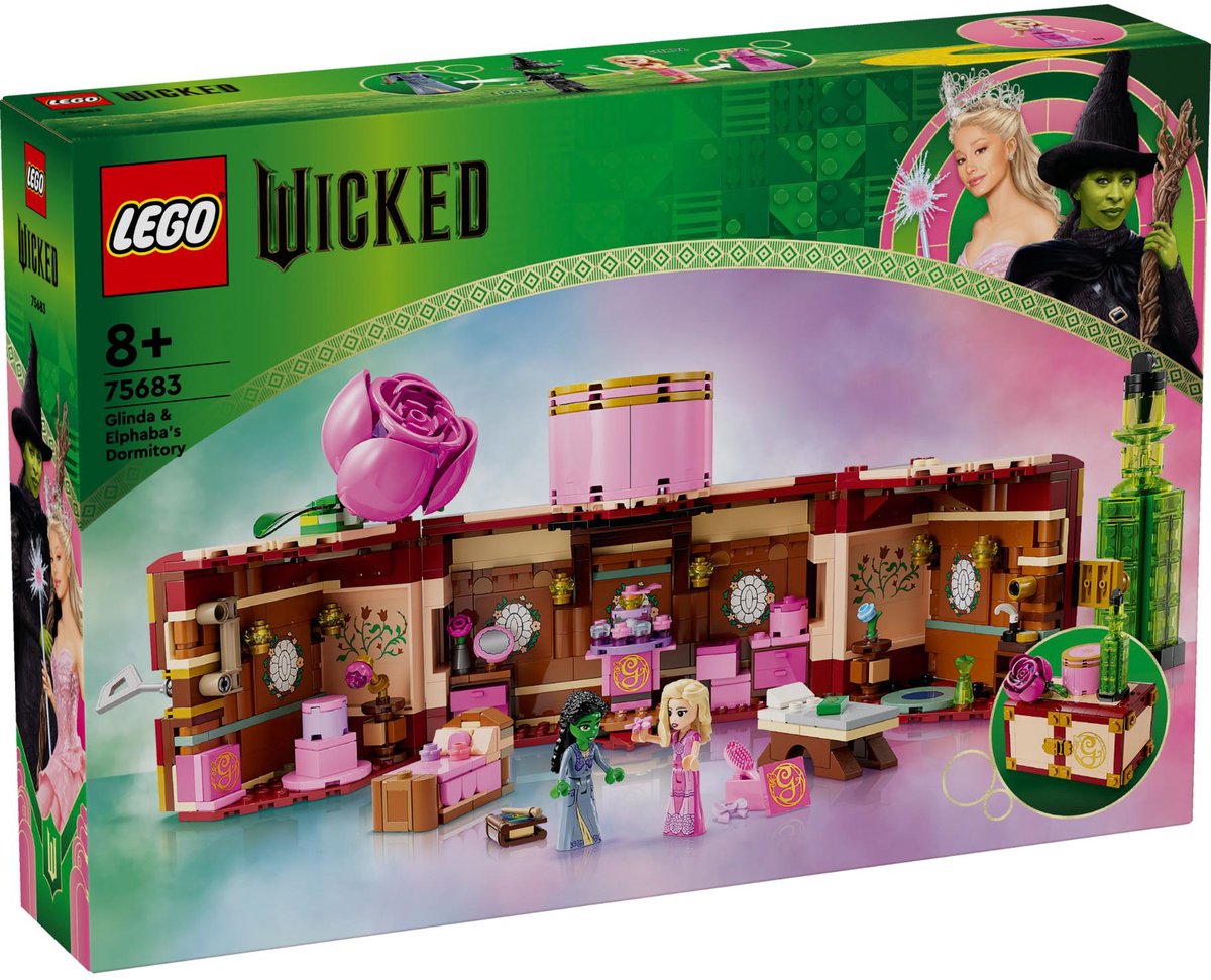 LEGO 75683 Wicked Glinda und Elphabas Schlafsaal