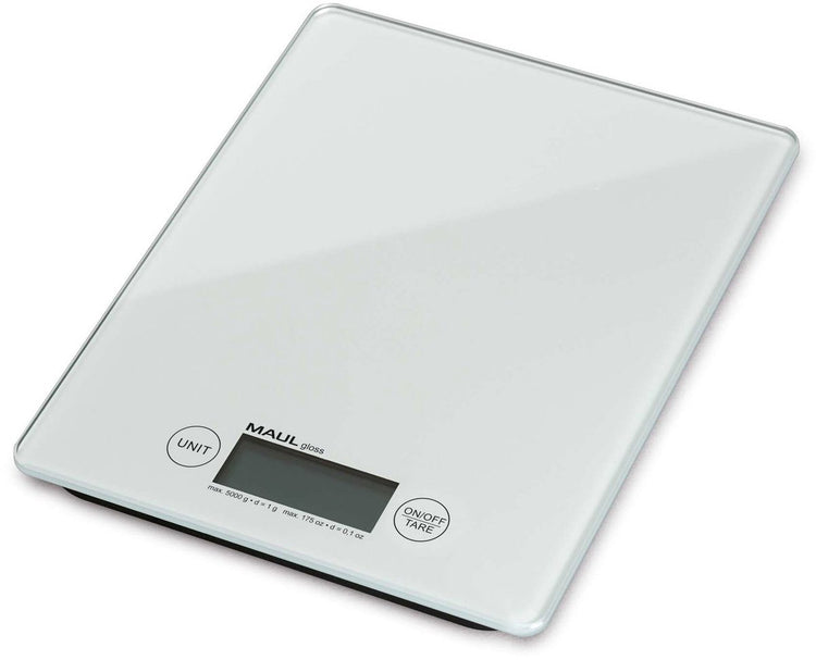 Maul Glanz-Buchstabenwaage 5 kg - weiß - Kunststoff - 1 Stück - 20,5 x 16,5 x 1,5 cm -