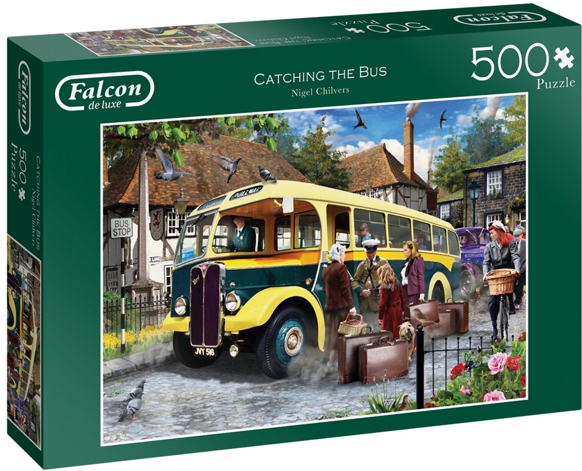 Falcon-Puzzle „Fang den Bus“ – Puzzle – 500 Teile