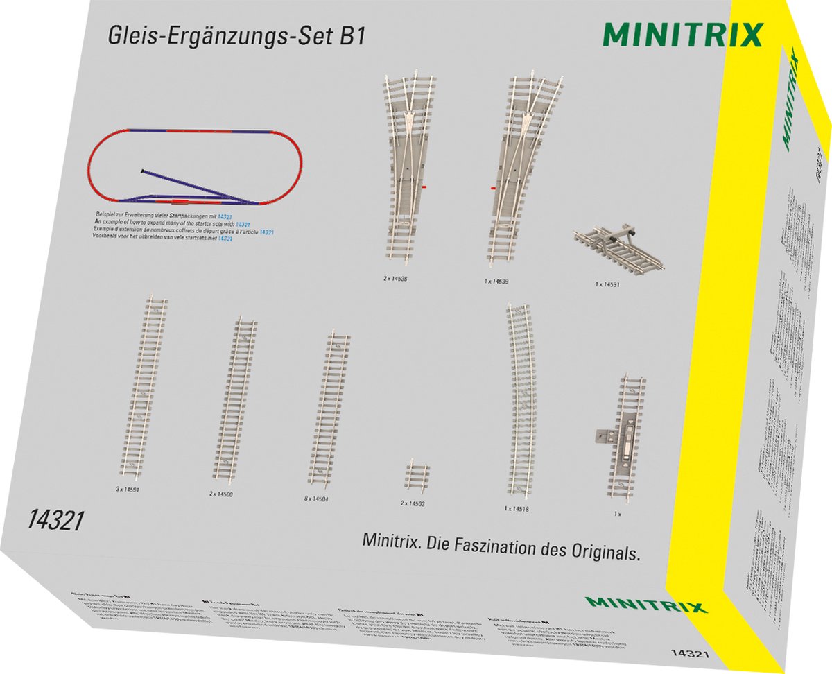 Minitrix-Schienenverlängerungsset b1