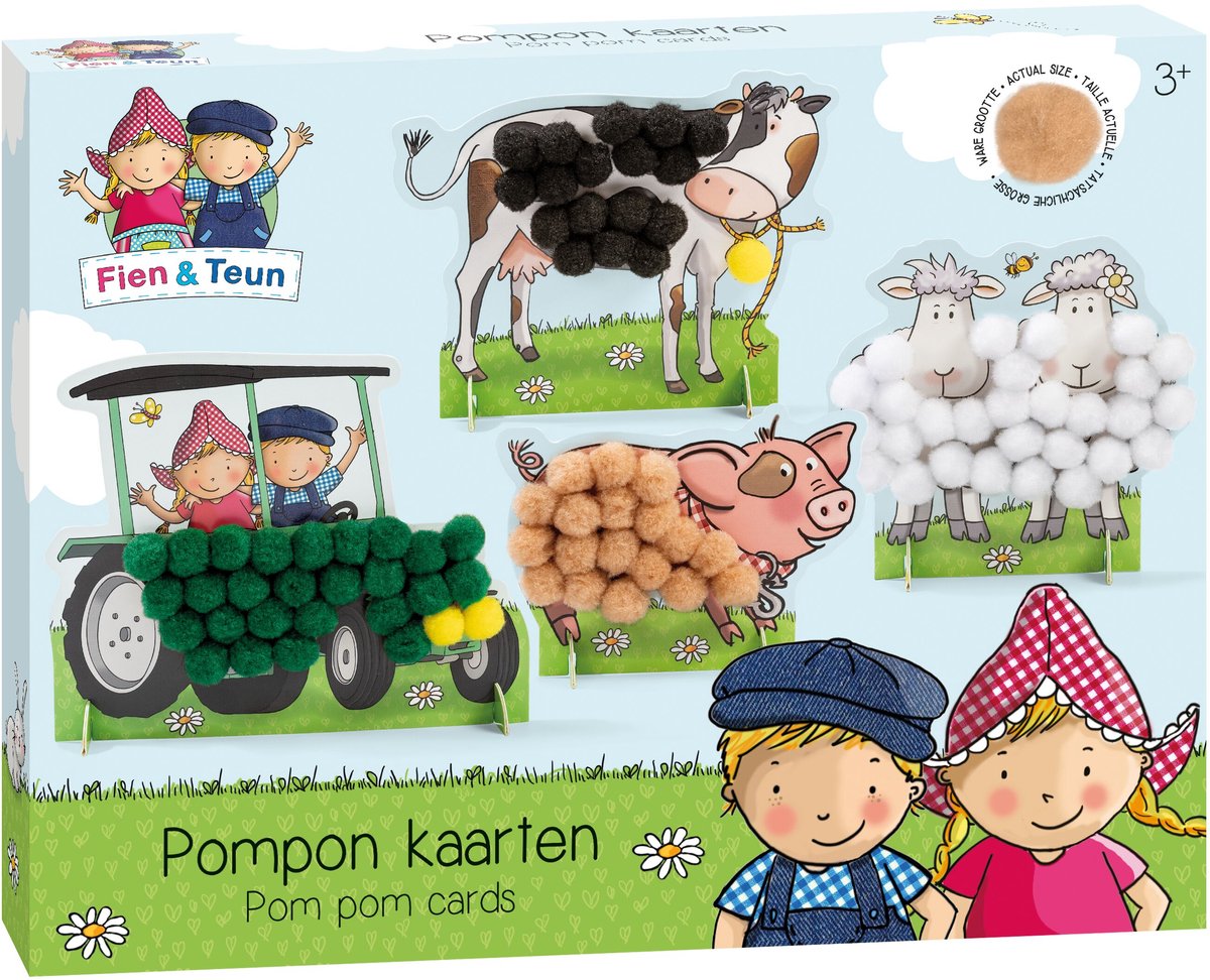 Bambino -Spielzeug Fien Teun Pompom spielt