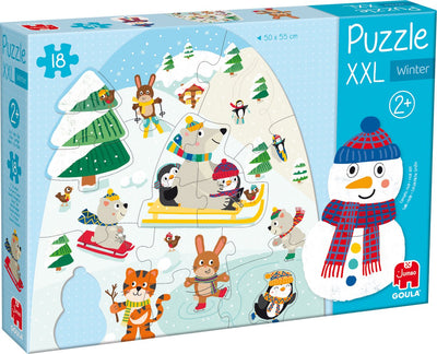 Goula Jumbo-Puzzle XXL Winter - 18 Teile