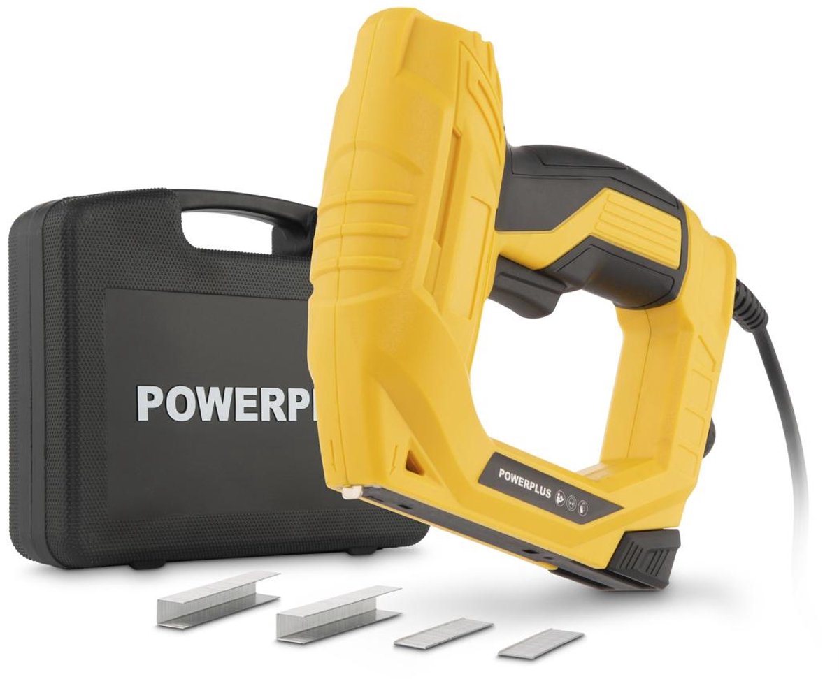 Powerplus Tacker, Nagler Powx13701 – elektrische Nagel- und Tackerpistole mit 45 W – 300 AC.