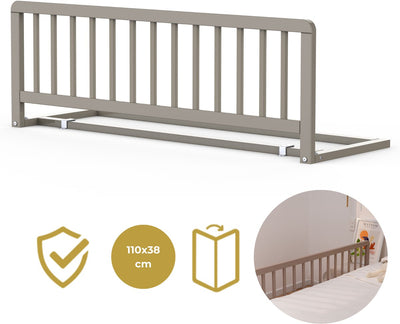 Geuther Bettgitter | Bettgitter | lissi | Sicherheitstor | 110x38cm | Taupe