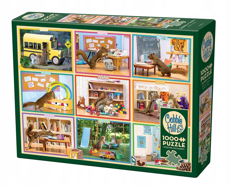 Cobble Hill Puzzle 1000 Teile – Eichhörnchen in der Schule