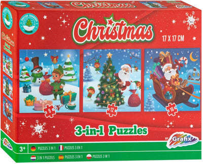 Weihnachten 3-in-1-Puzzle