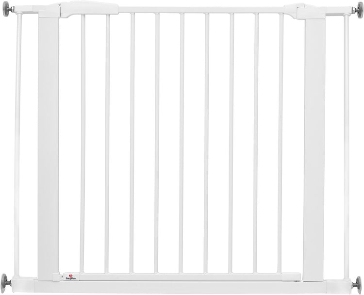 Babydan Perfect Close Treppenschutzgitter ohne Bohren – 77,3 – 97,1 cm – Klemmmontage – Weiß