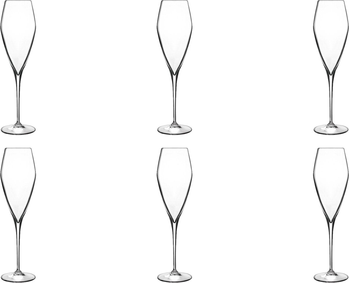 Luigi Bormioli Atelier Champagnerglas groß – 270 ml – 6 Stück