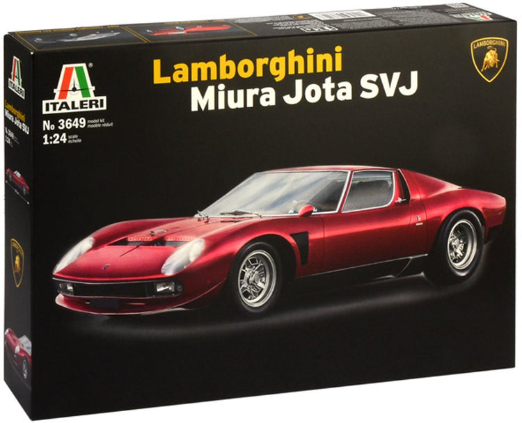 Italeri Modellbausatzauto – 3649 Lamborghini Miura Jota SVJ Kunststoff – 1:24 – Modellbau