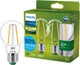 Philips LED Ultraeffiziente LED-Lampe von Philips – 40 W – E27-Fassung – warmweißes Licht: 2700 K – dimmbar – klares Glas – A60-Lampenform – lange Lebensdauer