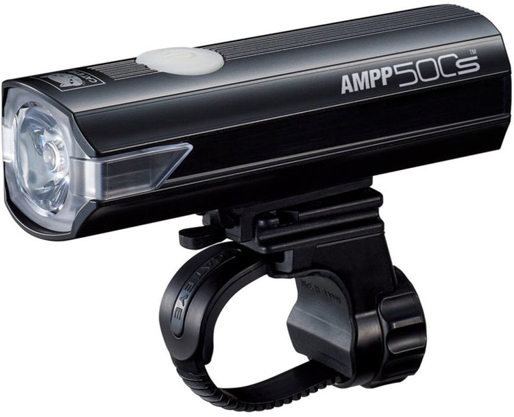 Cateye ampp500s Frontlicht – Lumen: 500 – USB wiederaufladbar – Opticube-Linsentechnologie – 5 Lichtmodi – Schwarz