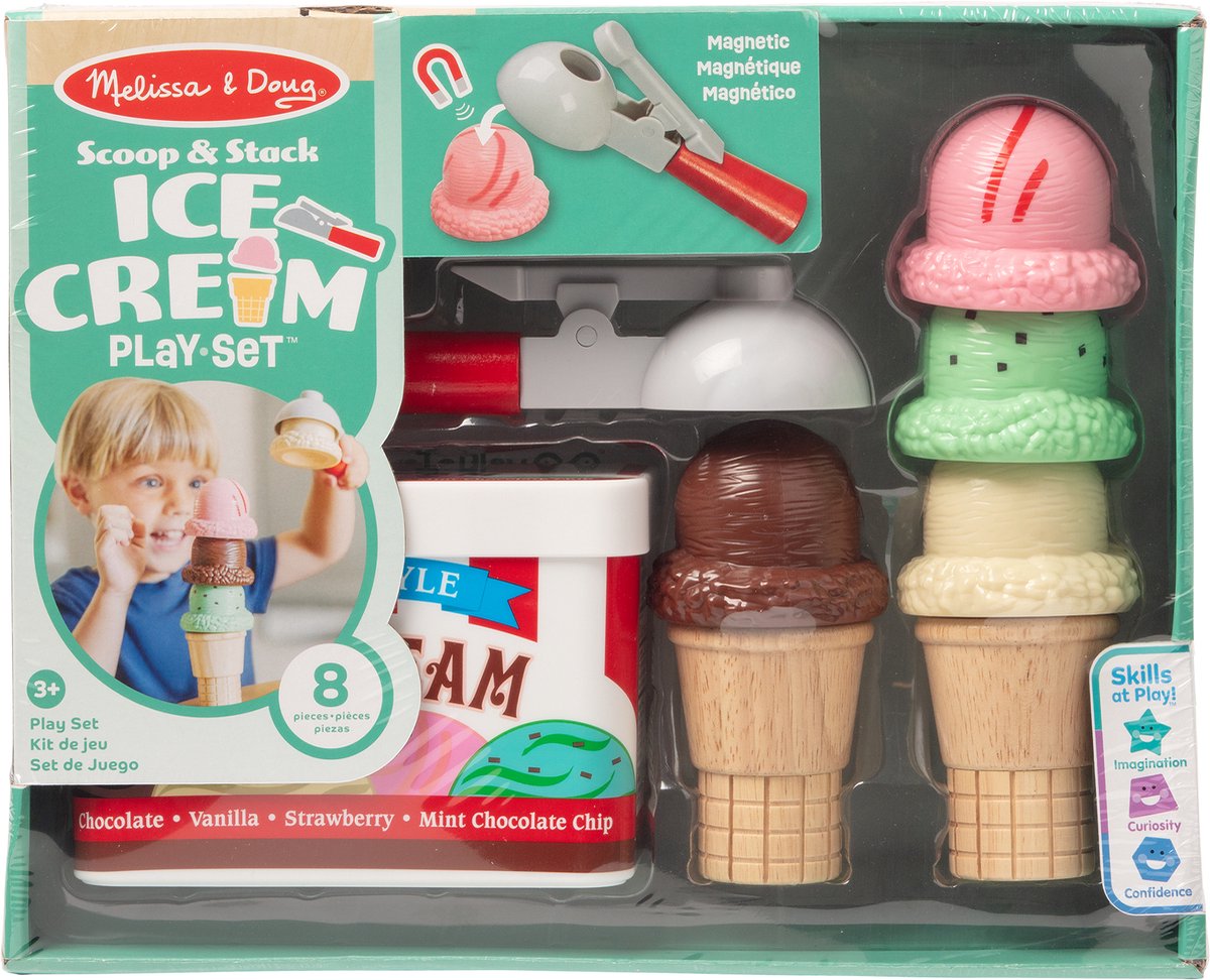 Melissa Doug – Eisspielset – inklusive magnetischem Eisportionierer