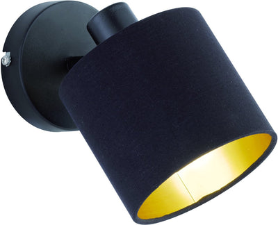 Rl lebe deinen leichten Reality-Tommy-Spot – Schwarz – Goldfarbe – exkl. 1xE14 – IP20