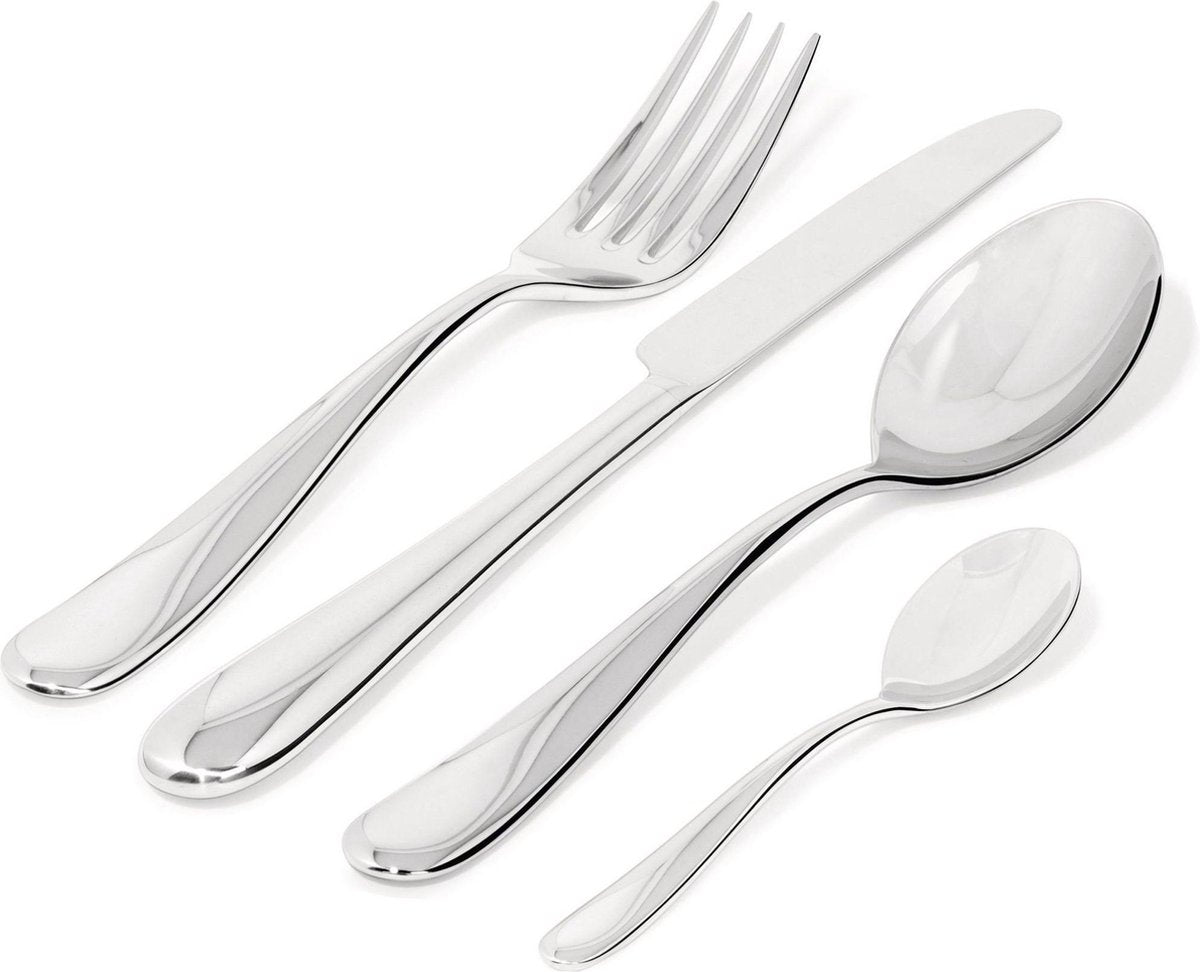 Alessi Nuovo Milano Besteckset – Monoblock – Edelstahl – 24-teilig – 6 Personen